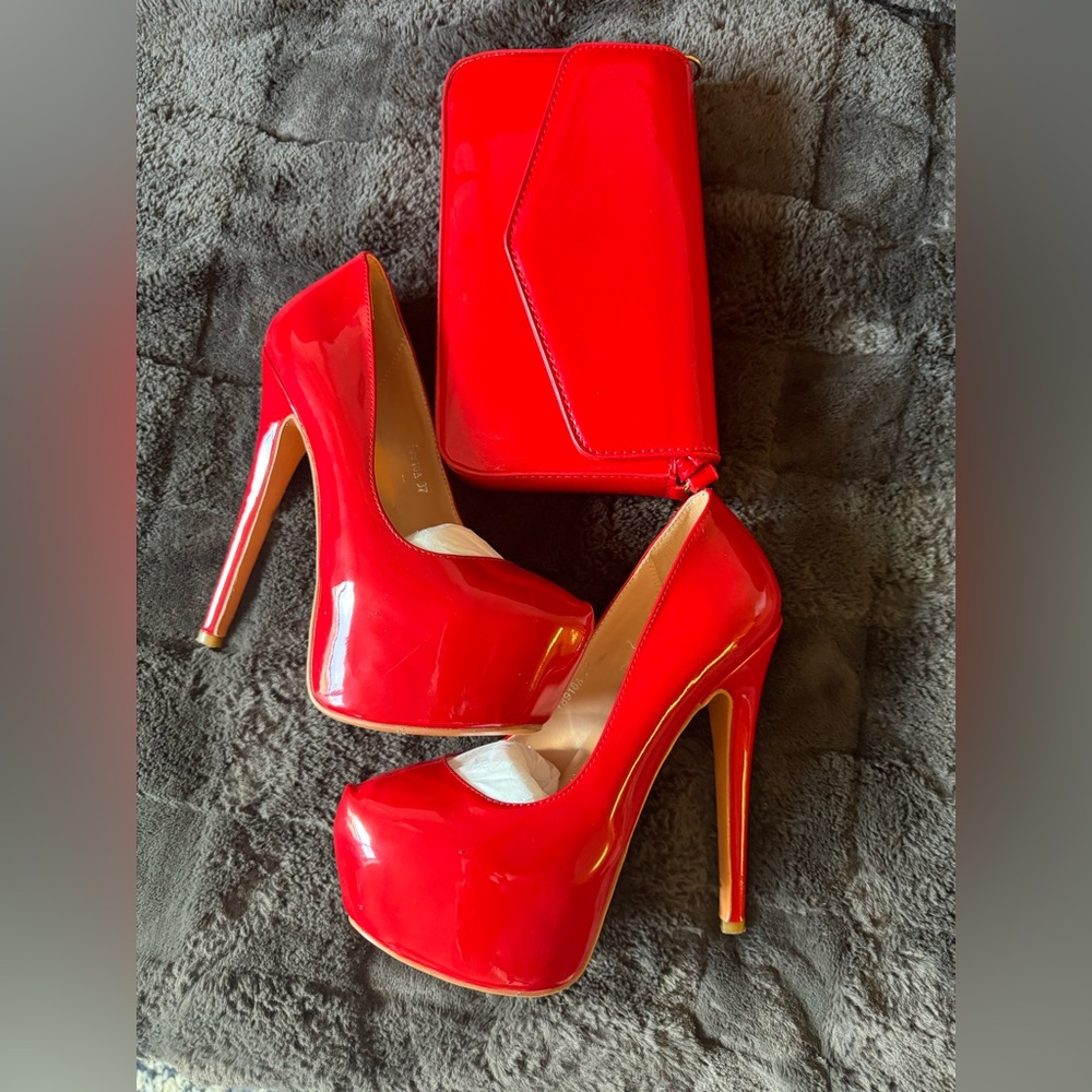 red handbag